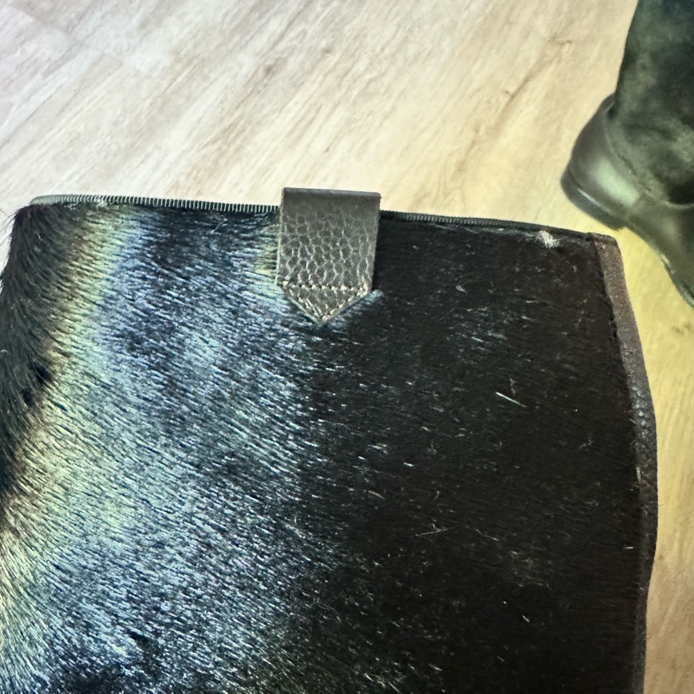 Black Leather Knee-High Boots - Picture 13 of 17